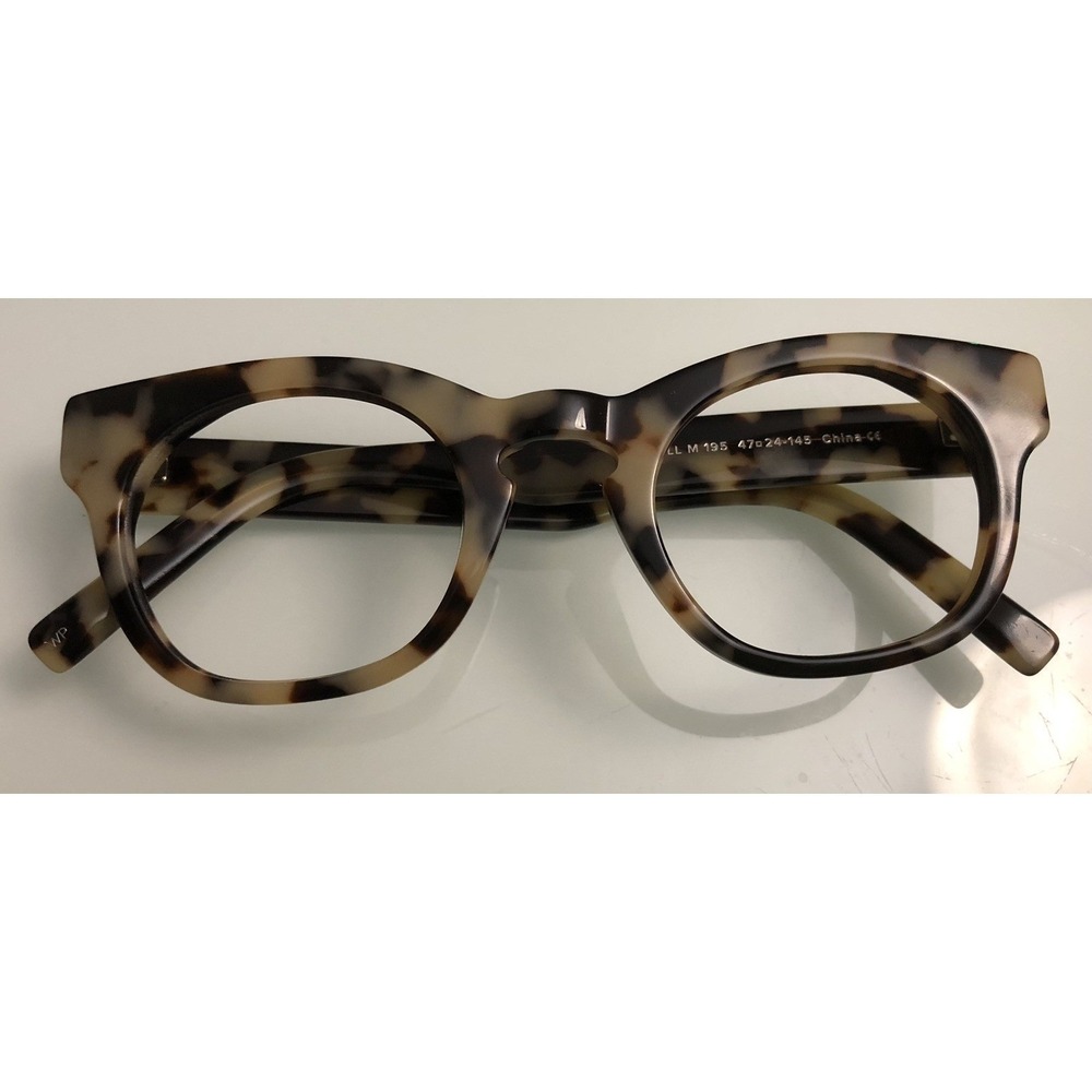 Warby Parker Tortoiseshell Round Square Glasses - Brown & Cream